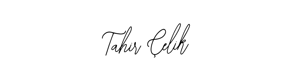 Design your own signature with our free online signature maker. With this signature software, you can create a handwritten (Bearetta-2O07w) signature for name Tahir Çelik. Tahir Çelik signature style 12 images and pictures png