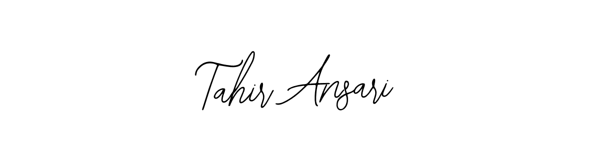 Create a beautiful signature design for name Tahir Ansari. With this signature (Bearetta-2O07w) fonts, you can make a handwritten signature for free. Tahir Ansari signature style 12 images and pictures png