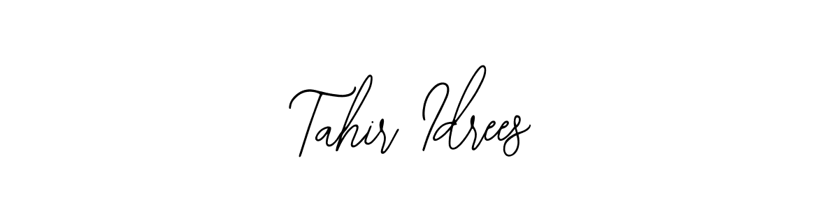 Create a beautiful signature design for name Tahir Idrees. With this signature (Bearetta-2O07w) fonts, you can make a handwritten signature for free. Tahir Idrees signature style 12 images and pictures png