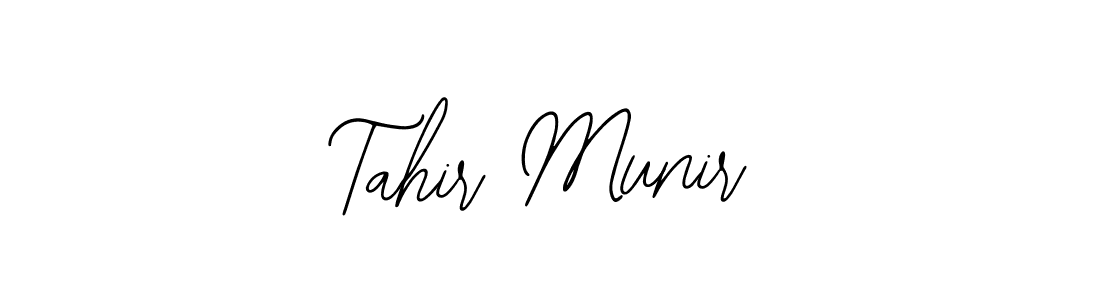 This is the best signature style for the Tahir Munir name. Also you like these signature font (Bearetta-2O07w). Mix name signature. Tahir Munir signature style 12 images and pictures png