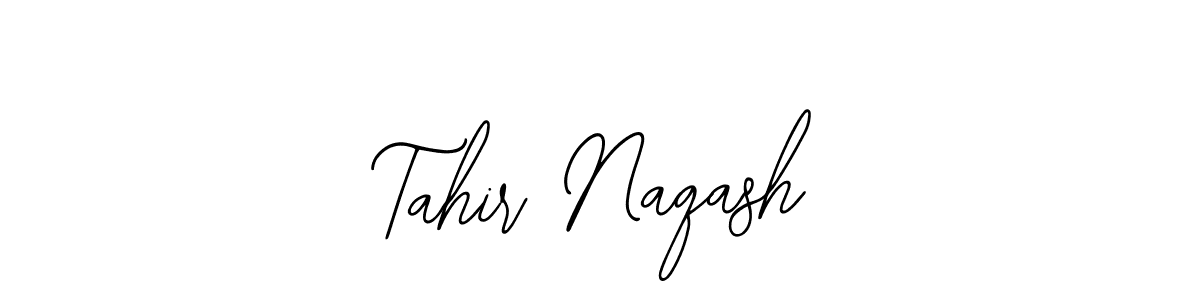 You should practise on your own different ways (Bearetta-2O07w) to write your name (Tahir Naqash) in signature. don't let someone else do it for you. Tahir Naqash signature style 12 images and pictures png