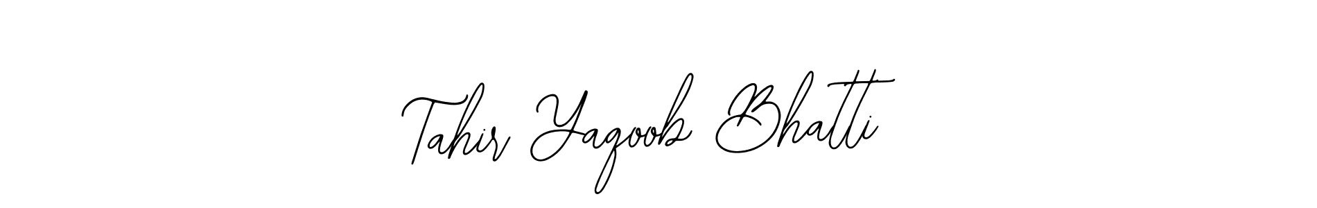 if you are searching for the best signature style for your name Tahir Yaqoob Bhatti. so please give up your signature search. here we have designed multiple signature styles  using Bearetta-2O07w. Tahir Yaqoob Bhatti signature style 12 images and pictures png