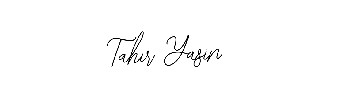 Make a beautiful signature design for name Tahir Yasin. With this signature (Bearetta-2O07w) style, you can create a handwritten signature for free. Tahir Yasin signature style 12 images and pictures png