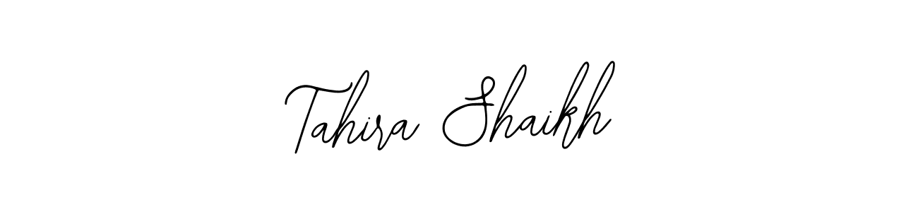 Bearetta-2O07w is a professional signature style that is perfect for those who want to add a touch of class to their signature. It is also a great choice for those who want to make their signature more unique. Get Tahira Shaikh name to fancy signature for free. Tahira Shaikh signature style 12 images and pictures png