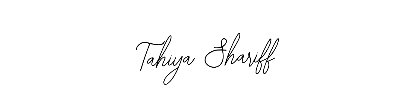 How to Draw Tahiya Shariff signature style? Bearetta-2O07w is a latest design signature styles for name Tahiya Shariff. Tahiya Shariff signature style 12 images and pictures png