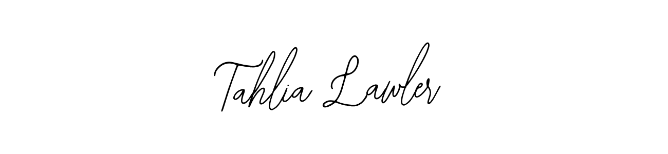 Bearetta-2O07w is a professional signature style that is perfect for those who want to add a touch of class to their signature. It is also a great choice for those who want to make their signature more unique. Get Tahlia Lawler name to fancy signature for free. Tahlia Lawler signature style 12 images and pictures png