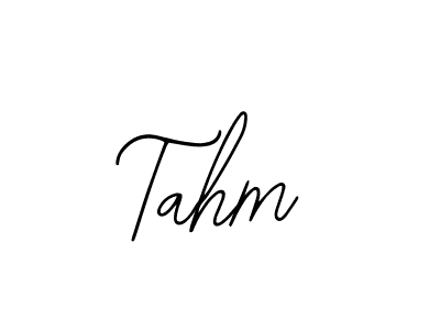 How to make Tahm name signature. Use Bearetta-2O07w style for creating short signs online. This is the latest handwritten sign. Tahm signature style 12 images and pictures png