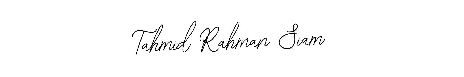 Similarly Bearetta-2O07w is the best handwritten signature design. Signature creator online .You can use it as an online autograph creator for name Tahmid Rahman Siam. Tahmid Rahman Siam signature style 12 images and pictures png