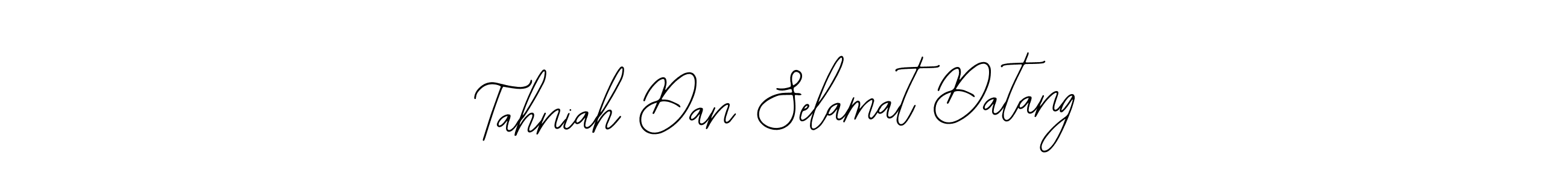 The best way (Bearetta-2O07w) to make a short signature is to pick only two or three words in your name. The name Tahniah Dan Selamat Datang include a total of six letters. For converting this name. Tahniah Dan Selamat Datang signature style 12 images and pictures png