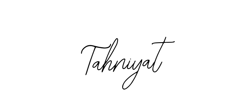 How to make Tahniyat name signature. Use Bearetta-2O07w style for creating short signs online. This is the latest handwritten sign. Tahniyat signature style 12 images and pictures png