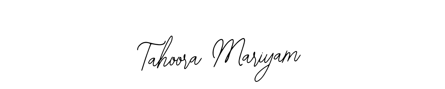 Create a beautiful signature design for name Tahoora Mariyam. With this signature (Bearetta-2O07w) fonts, you can make a handwritten signature for free. Tahoora Mariyam signature style 12 images and pictures png