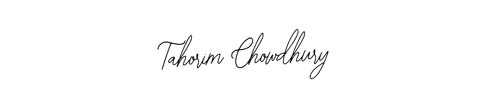 Design your own signature with our free online signature maker. With this signature software, you can create a handwritten (Bearetta-2O07w) signature for name Tahorim Chowdhury. Tahorim Chowdhury signature style 12 images and pictures png