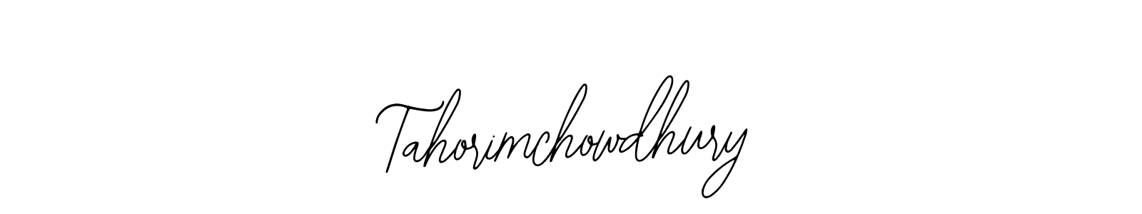 Also we have Tahorimchowdhury name is the best signature style. Create professional handwritten signature collection using Bearetta-2O07w autograph style. Tahorimchowdhury signature style 12 images and pictures png