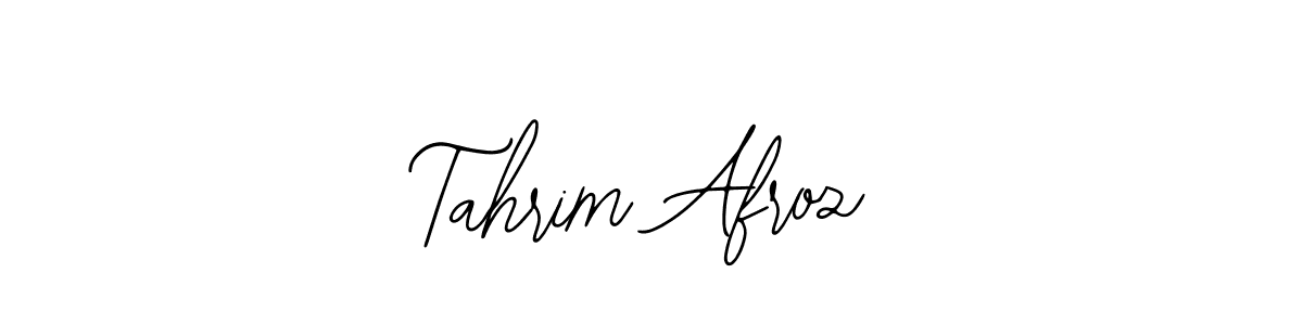 Create a beautiful signature design for name Tahrim Afroz. With this signature (Bearetta-2O07w) fonts, you can make a handwritten signature for free. Tahrim Afroz signature style 12 images and pictures png