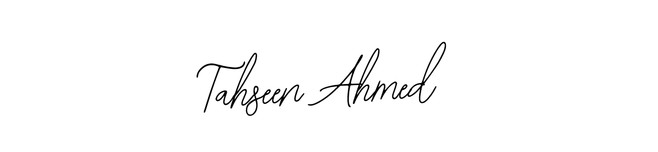 Bearetta-2O07w is a professional signature style that is perfect for those who want to add a touch of class to their signature. It is also a great choice for those who want to make their signature more unique. Get Tahseen Ahmed name to fancy signature for free. Tahseen Ahmed signature style 12 images and pictures png