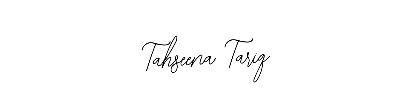 if you are searching for the best signature style for your name Tahseena Tariq. so please give up your signature search. here we have designed multiple signature styles  using Bearetta-2O07w. Tahseena Tariq signature style 12 images and pictures png