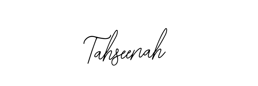 You should practise on your own different ways (Bearetta-2O07w) to write your name (Tahseenah) in signature. don't let someone else do it for you. Tahseenah signature style 12 images and pictures png