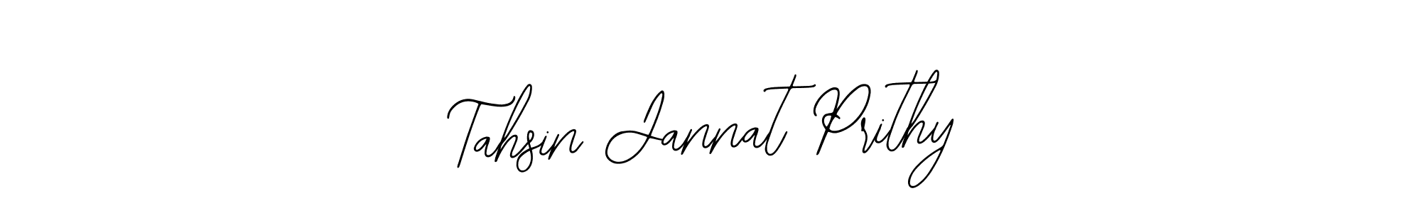 Use a signature maker to create a handwritten signature online. With this signature software, you can design (Bearetta-2O07w) your own signature for name Tahsin Jannat Prithy. Tahsin Jannat Prithy signature style 12 images and pictures png