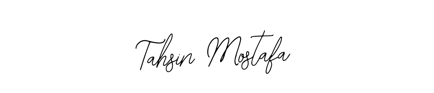 You should practise on your own different ways (Bearetta-2O07w) to write your name (Tahsin Mostafa) in signature. don't let someone else do it for you. Tahsin Mostafa signature style 12 images and pictures png