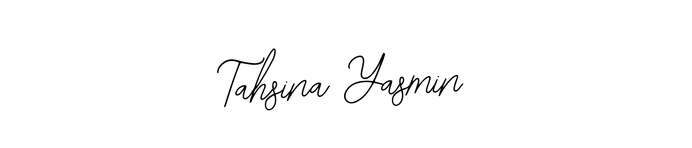 How to make Tahsina Yasmin name signature. Use Bearetta-2O07w style for creating short signs online. This is the latest handwritten sign. Tahsina Yasmin signature style 12 images and pictures png