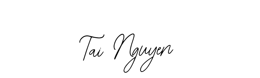 Design your own signature with our free online signature maker. With this signature software, you can create a handwritten (Bearetta-2O07w) signature for name Tai Nguyen. Tai Nguyen signature style 12 images and pictures png