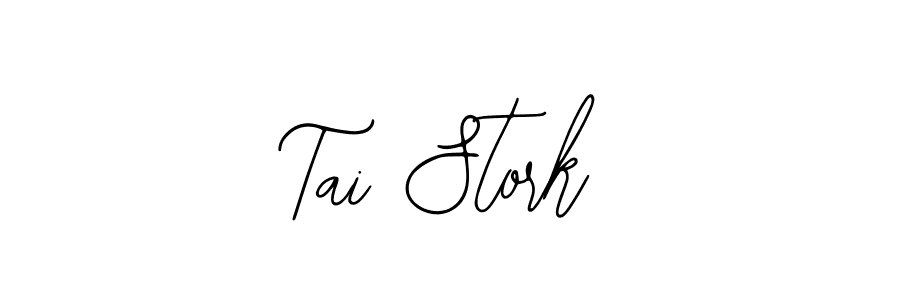 Similarly Bearetta-2O07w is the best handwritten signature design. Signature creator online .You can use it as an online autograph creator for name Tai Stork. Tai Stork signature style 12 images and pictures png