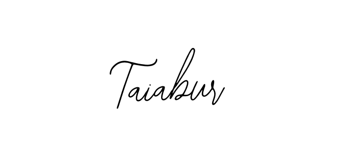 How to make Taiabur name signature. Use Bearetta-2O07w style for creating short signs online. This is the latest handwritten sign. Taiabur signature style 12 images and pictures png