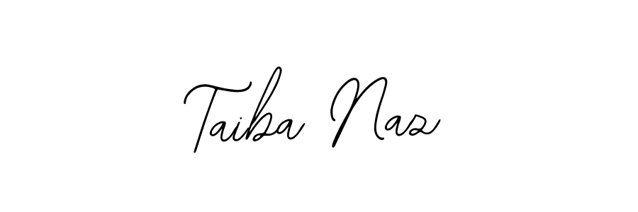 You should practise on your own different ways (Bearetta-2O07w) to write your name (Taiba Naz) in signature. don't let someone else do it for you. Taiba Naz signature style 12 images and pictures png