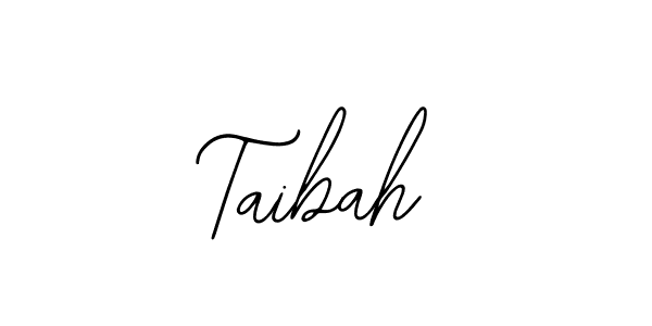 You should practise on your own different ways (Bearetta-2O07w) to write your name (Taibah) in signature. don't let someone else do it for you. Taibah signature style 12 images and pictures png