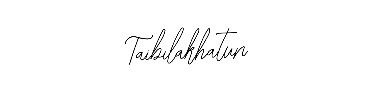 The best way (Bearetta-2O07w) to make a short signature is to pick only two or three words in your name. The name Taibilakhatun include a total of six letters. For converting this name. Taibilakhatun signature style 12 images and pictures png