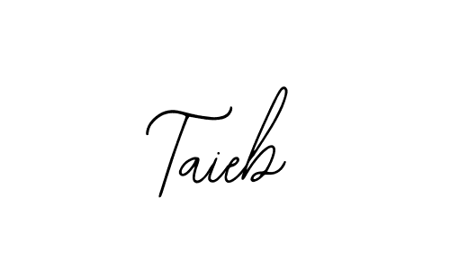 Make a beautiful signature design for name Taieb. With this signature (Bearetta-2O07w) style, you can create a handwritten signature for free. Taieb signature style 12 images and pictures png