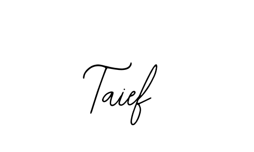 Design your own signature with our free online signature maker. With this signature software, you can create a handwritten (Bearetta-2O07w) signature for name Taief. Taief signature style 12 images and pictures png