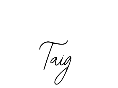 How to make Taig name signature. Use Bearetta-2O07w style for creating short signs online. This is the latest handwritten sign. Taig signature style 12 images and pictures png