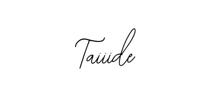 Bearetta-2O07w is a professional signature style that is perfect for those who want to add a touch of class to their signature. It is also a great choice for those who want to make their signature more unique. Get Taiiide name to fancy signature for free. Taiiide signature style 12 images and pictures png