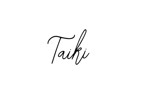 Use a signature maker to create a handwritten signature online. With this signature software, you can design (Bearetta-2O07w) your own signature for name Taiki. Taiki signature style 12 images and pictures png
