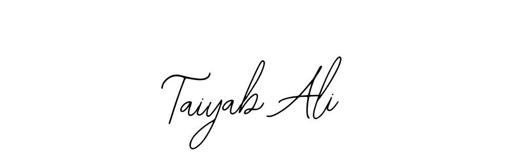 Bearetta-2O07w is a professional signature style that is perfect for those who want to add a touch of class to their signature. It is also a great choice for those who want to make their signature more unique. Get Taiyab Ali name to fancy signature for free. Taiyab Ali signature style 12 images and pictures png