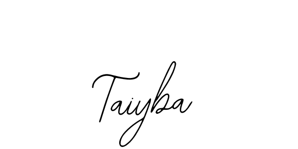 How to make Taiyba name signature. Use Bearetta-2O07w style for creating short signs online. This is the latest handwritten sign. Taiyba signature style 12 images and pictures png