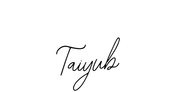 How to make Taiyub name signature. Use Bearetta-2O07w style for creating short signs online. This is the latest handwritten sign. Taiyub signature style 12 images and pictures png