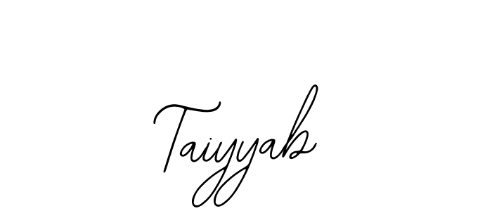 The best way (Bearetta-2O07w) to make a short signature is to pick only two or three words in your name. The name Taiyyab include a total of six letters. For converting this name. Taiyyab signature style 12 images and pictures png