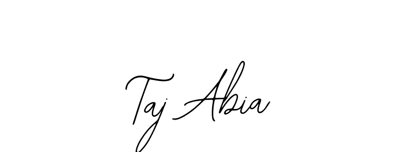 Design your own signature with our free online signature maker. With this signature software, you can create a handwritten (Bearetta-2O07w) signature for name Taj Abia. Taj Abia signature style 12 images and pictures png