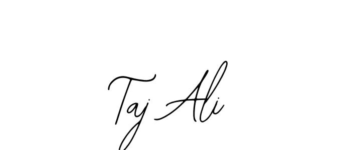 How to make Taj Ali name signature. Use Bearetta-2O07w style for creating short signs online. This is the latest handwritten sign. Taj Ali signature style 12 images and pictures png