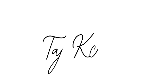 Taj Kc stylish signature style. Best Handwritten Sign (Bearetta-2O07w) for my name. Handwritten Signature Collection Ideas for my name Taj Kc. Taj Kc signature style 12 images and pictures png