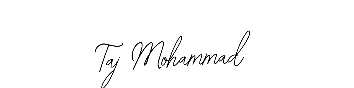 if you are searching for the best signature style for your name Taj Mohammad. so please give up your signature search. here we have designed multiple signature styles  using Bearetta-2O07w. Taj Mohammad signature style 12 images and pictures png