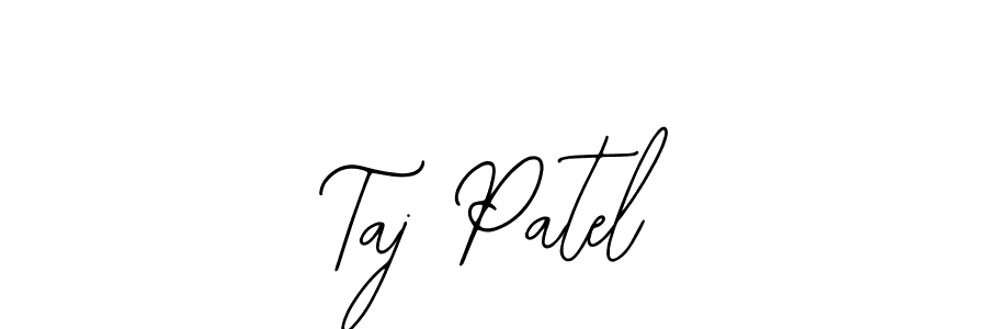 How to make Taj Patel name signature. Use Bearetta-2O07w style for creating short signs online. This is the latest handwritten sign. Taj Patel signature style 12 images and pictures png