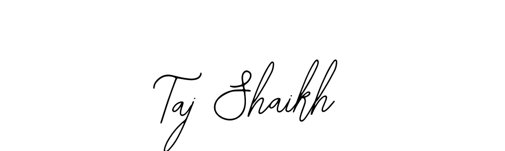 if you are searching for the best signature style for your name Taj Shaikh. so please give up your signature search. here we have designed multiple signature styles  using Bearetta-2O07w. Taj Shaikh signature style 12 images and pictures png