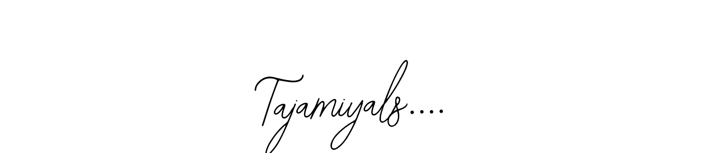 The best way (Bearetta-2O07w) to make a short signature is to pick only two or three words in your name. The name Tajamiyals.... include a total of six letters. For converting this name. Tajamiyals.... signature style 12 images and pictures png