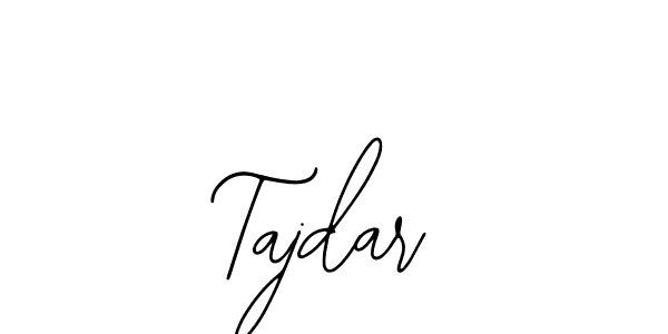 The best way (Bearetta-2O07w) to make a short signature is to pick only two or three words in your name. The name Tajdar include a total of six letters. For converting this name. Tajdar signature style 12 images and pictures png