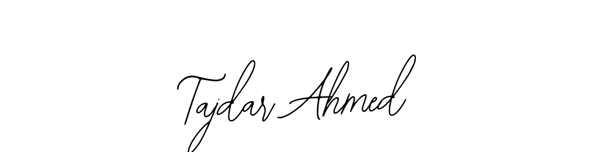 Design your own signature with our free online signature maker. With this signature software, you can create a handwritten (Bearetta-2O07w) signature for name Tajdar Ahmed. Tajdar Ahmed signature style 12 images and pictures png