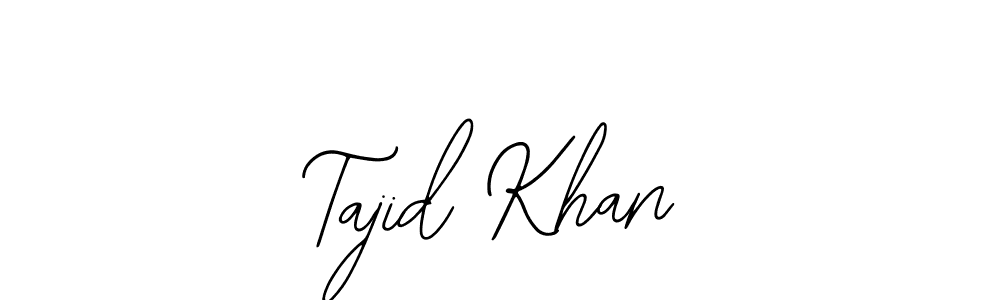 Use a signature maker to create a handwritten signature online. With this signature software, you can design (Bearetta-2O07w) your own signature for name Tajid Khan. Tajid Khan signature style 12 images and pictures png