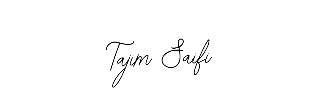 Bearetta-2O07w is a professional signature style that is perfect for those who want to add a touch of class to their signature. It is also a great choice for those who want to make their signature more unique. Get Tajim Saifi name to fancy signature for free. Tajim Saifi signature style 12 images and pictures png